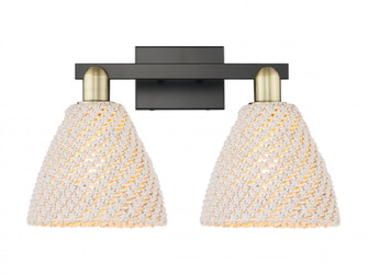 Bristol Natural - 2 Light - 16 inch - Black Antique Brass - Bath Vanity Light (3442|716-2W-BAB-NBD-75-NAT)