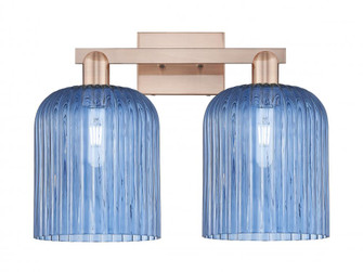 Bridal Veil - 2 Light - 19 inch - Antique Copper - Bath Vanity Light (3442|716-2W-AC-G559-8BL)