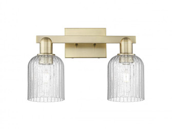 Bridal Veil - 2 Light - 16 inch - Antique Brass - Bath Vanity Light (3442|716-2W-AB-G559-5SDY)