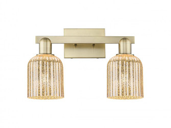 Bridal Veil - 2 Light - 16 inch - Antique Brass - Bath Vanity Light (3442|716-2W-AB-G559-5ME)