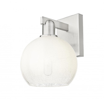 Brookhaven Globe - 1 Light - 6 inch - Brushed Satin Nickel - Sconce (3442|716-1W-SN-G483-8OP)