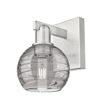 Athens Deco Swirl - 1 Light - 6 inch - Brushed Satin Nickel - Sconce (3442|716-1W-SN-G1213-6SM)
