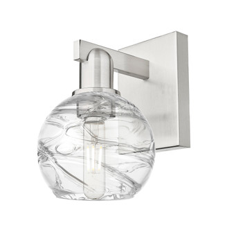 Athens Deco Swirl - 1 Light - 6 inch - Brushed Satin Nickel - Sconce (3442|716-1W-SN-G1213-6CL)
