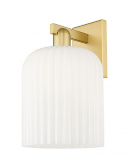 Bridal Veil - 1 Light - 8 inch - Satin Gold - Sconce (3442|716-1W-SG-G559-8GWH)