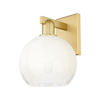 Brookhaven Globe - 1 Light - 6 inch - Satin Gold - Sconce (3442|716-1W-SG-G483-8OP)