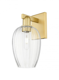 Preston Flute - 1 Light - 6 inch - Satin Gold - Sconce (3442|716-1W-SG-G457-6CL)