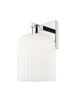 Bridal Veil - 1 Light - 8 inch - Polished Nickel - Sconce (3442|716-1W-PN-G559-8GWH)