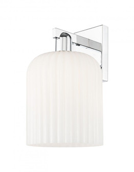 Bridal Veil - 1 Light - 8 inch - Polished Chrome - Sconce (3442|716-1W-PC-G559-8GWH)
