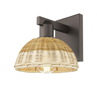 Natural Ballston Dome - 1 Light - 6 inch - Oil Rubbed Bronze - Sconce (3442|716-1W-OB-NBD2-75-NAT)