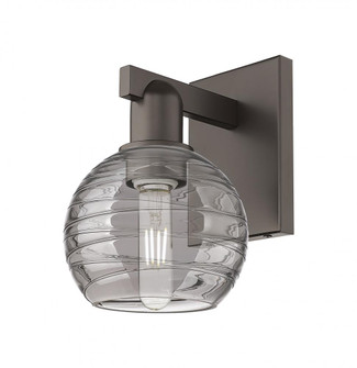 Athens Deco Swirl - 1 Light - 6 inch - Oil Rubbed Bronze - Sconce (3442|716-1W-OB-G1213-6SM)