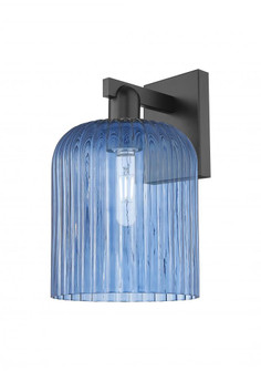 Bridal Veil - 1 Light - 8 inch - Matte Black - Sconce (3442|716-1W-BK-G559-8BL)