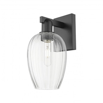 Preston Flute - 1 Light - 6 inch - Matte Black - Sconce (3442|716-1W-BK-G457-6CL)