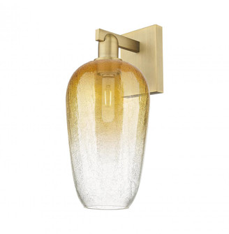 Brookhaven Flute - 1 Light - 6 inch - Brushed Brass - Sconce (3442|716-1W-BB-G484-7AM)
