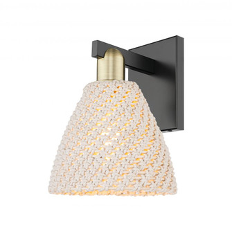 Bristol Natural - 1 Light - 8 inch - Black Antique Brass - Sconce (3442|716-1W-BAB-NBD-75-NAT)