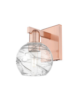 Athens Deco Swirl - 1 Light - 6 inch - Antique Copper - Sconce (3442|716-1W-AC-G1213-6CL)
