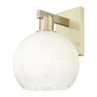 Brookhaven Globe - 1 Light - 6 inch - Antique Brass - Sconce (3442|716-1W-AB-G483-8OP)