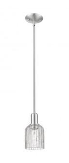 Bridal Veil - 1 Light - 6 inch - Brushed Satin Nickel - Mini Pendant (3442|716-1S-SN-G559-5CL)