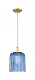 Bridal Veil - 1 Light - 8 inch - Satin Gold - Mini Pendant (3442|716-1S-SG-G559-8BL)
