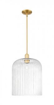 Bridal Veil - 1 Light - 12 inch - Satin Gold - Mini Pendant (3442|716-1S-SG-G559-12CL)