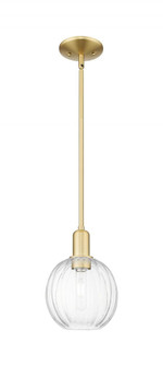 Preston Globe - 1 Light - 6 inch - Satin Gold - Mini Pendant (3442|716-1S-SG-G458-7CL)