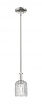 Bridal Veil - 1 Light - 6 inch - Polished Nickel - Mini Pendant (3442|716-1S-PN-G559-5CL)