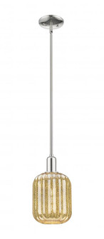 Preston Cylinder - 1 Light - 6 inch - Polished Nickel - Mini Pendant (3442|716-1S-PN-G460-7ME)