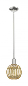 Preston Globe - 1 Light - 6 inch - Polished Nickel - Mini Pendant (3442|716-1S-PN-G458-7ME)