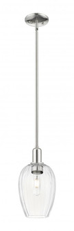 Preston Flute - 1 Light - 6 inch - Polished Nickel - Mini Pendant (3442|716-1S-PN-G457-6CL)