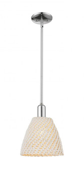 Bristol Natural - 1 Light - 9 inch - Polished Chrome - Mini Pendant (3442|716-1S-PC-NBD-9-NAT)