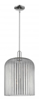 Bridal Veil - 1 Light - 12 inch - Polished Chrome - Mini Pendant (3442|716-1S-PC-G559-12SM)