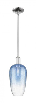 Brookhaven Flute - 1 Light - 6 inch - Polished Chrome - Mini Pendant (3442|716-1S-PC-G484-7SB)