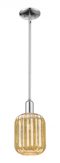 Preston Cylinder - 1 Light - 6 inch - Polished Chrome - Mini Pendant (3442|716-1S-PC-G460-7ME)