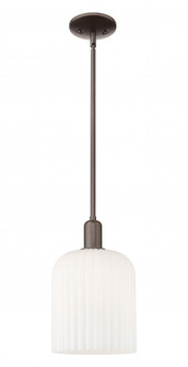 Bridal Veil - 1 Light - 8 inch - Oil Rubbed Bronze - Mini Pendant (3442|716-1S-OB-G559-8GWH)