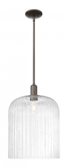 Bridal Veil - 1 Light - 12 inch - Oil Rubbed Bronze - Mini Pendant (3442|716-1S-OB-G559-12CL)
