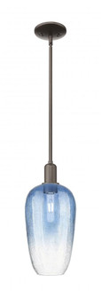 Brookhaven Flute - 1 Light - 6 inch - Oil Rubbed Bronze - Mini Pendant (3442|716-1S-OB-G484-7SB)