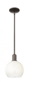 Brookhaven Globe - 1 Light - 6 inch - Oil Rubbed Bronze - Mini Pendant (3442|716-1S-OB-G483-8OP)