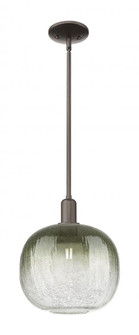 Brookhaven Sphere - 1 Light - 6 inch - Oil Rubbed Bronze - Mini Pendant (3442|716-1S-OB-G481-10SL)