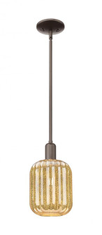 Preston Cylinder - 1 Light - 6 inch - Oil Rubbed Bronze - Mini Pendant (3442|716-1S-OB-G460-7ME)