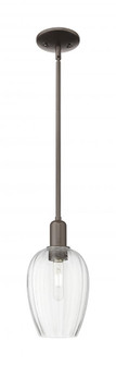 Preston Flute - 1 Light - 6 inch - Oil Rubbed Bronze - Mini Pendant (3442|716-1S-OB-G457-6CL)