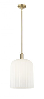 Bridal Veil - 1 Light - 12 inch - Champagne Bronze - Mini Pendant (3442|716-1S-CB-G559-12GWH)