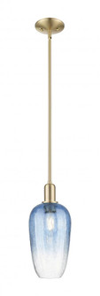 Brookhaven Flute - 1 Light - 6 inch - Champagne Bronze - Mini Pendant (3442|716-1S-CB-G484-7SB)