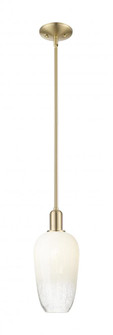 Brookhaven Flute - 1 Light - 6 inch - Champagne Bronze - Mini Pendant (3442|716-1S-CB-G484-7OP)