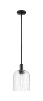 Bridal Veil - 1 Light - 8 inch - Matte Black - Mini Pendant (3442|716-1S-BK-G559-8SDY)