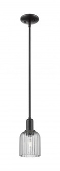 Bridal Veil - 1 Light - 6 inch - Matte Black - Mini Pendant (3442|716-1S-BK-G559-5SM)