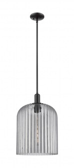 Bridal Veil - 1 Light - 12 inch - Matte Black - Mini Pendant (3442|716-1S-BK-G559-12SM)