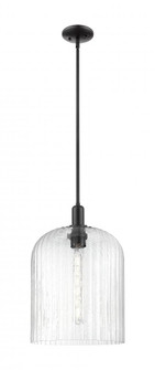 Bridal Veil - 1 Light - 12 inch - Matte Black - Mini Pendant (3442|716-1S-BK-G559-12SDY)