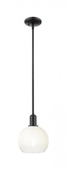 Brookhaven Globe - 1 Light - 6 inch - Matte Black - Mini Pendant (3442|716-1S-BK-G483-8OP)