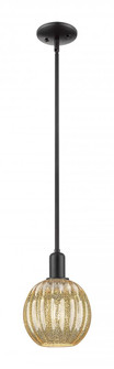 Preston Globe - 1 Light - 6 inch - Matte Black - Mini Pendant (3442|716-1S-BK-G458-7ME)