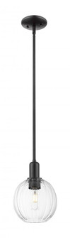 Preston Globe - 1 Light - 6 inch - Matte Black - Mini Pendant (3442|716-1S-BK-G458-7CL)