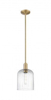 Bridal Veil - 1 Light - 8 inch - Brushed Brass - Mini Pendant (3442|716-1S-BB-G559-8SDY)